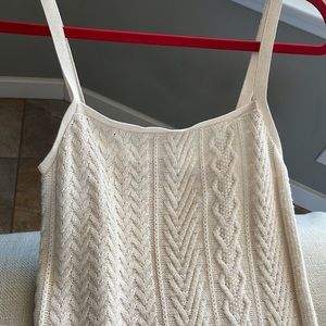 White Knitted Dress